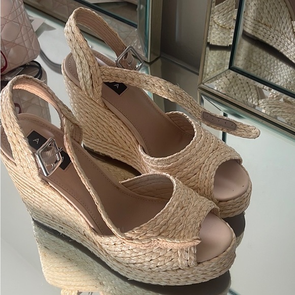 Aqua wedges *NEVER WORN - Picture 3 of 4